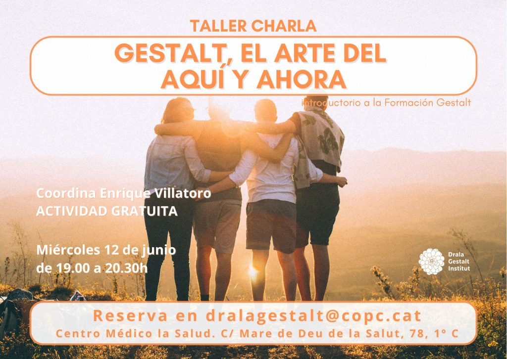 TALLER CHARLA GRATUITA Introductoria a la Formación Gestalt